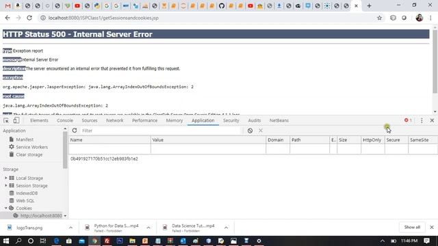 Cookies and Sessions in JSP. Creating Retrieving & Destroying Cookies [JSP & Servlets] (Part 7) смотреть онлайн
