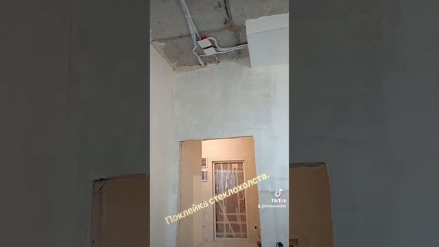Поклейка стеклохолста на стены своими руками. Армирование стен стеклохолстом. смотреть онлайн