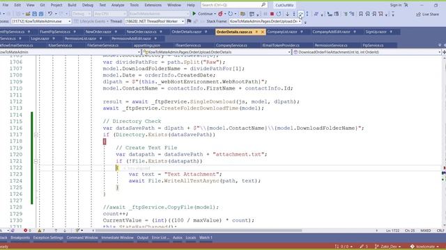 How to create text file and write text in blazor server app. смотреть онлайн