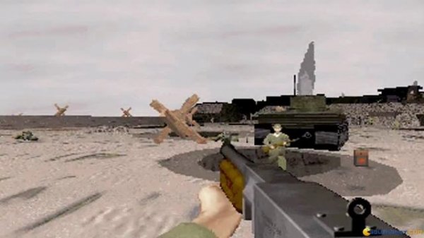 World War II GI gameplay (PC Game, 1999)