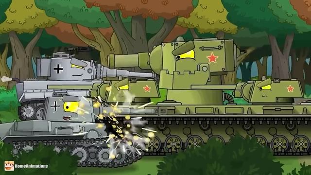 МУЗЫКАЛЬНЫЙ КЛИП : КВ-6 - Отважные ребята - Мультики про танки смотреть онлайн