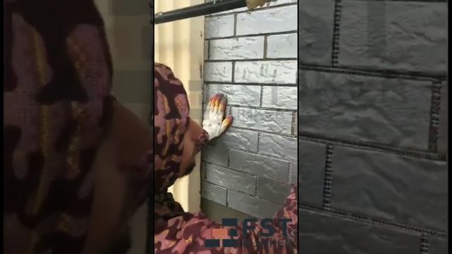 Монтаж Гибкой клинкерной плитки 