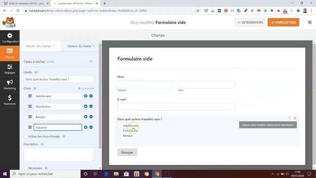 Créer des formulaires d'enquêtes avec WP Forms смотреть онлайн