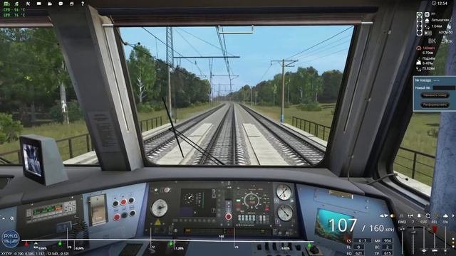 Trainz Railroad Simulator 2019 маршрут Москва Киевская - Сухиничи смотреть онлайн