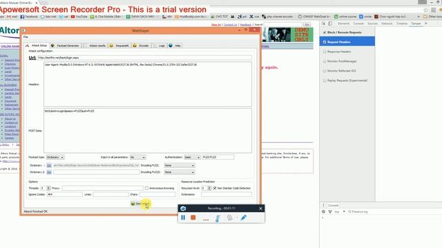Demo WebSlayer - SQL Injection - BackTrack 5 смотреть онлайн