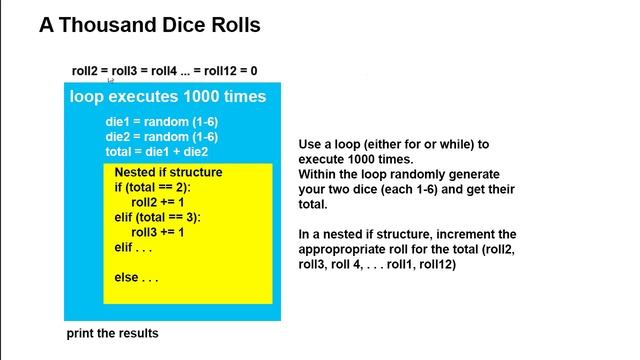 Python 05G - Thousand Dice Rolls (with code review) смотреть онлайн