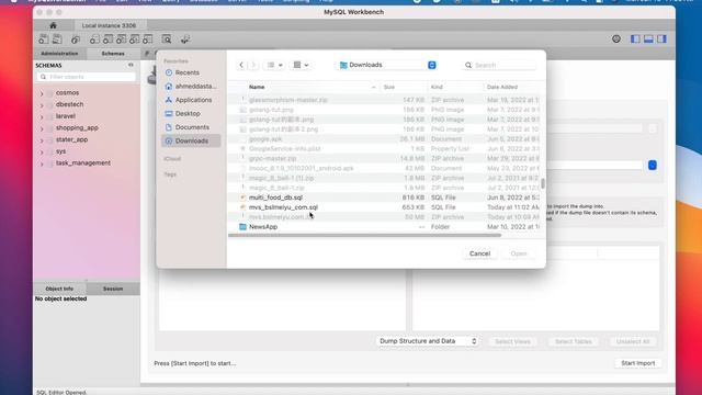 Import MySQL Database to MySQL Workbench смотреть онлайн