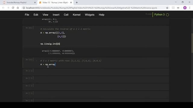 Python - Numpy for Actuaries - Matrix Inverse смотреть онлайн