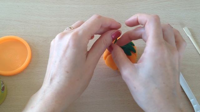 Тыква на хэллоуин лепим из пластилина!! смотреть онлайн