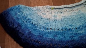 Шаль полукруглая спицами Пряжа  Alize Superlana maxi Long Batik-(250g-250mt).Связала, рассказала.