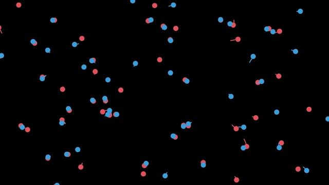 N-Body Problem for 200 Point Charges (Electrostatic Forces Only, Random Start) | Physics Simulation смотреть онлайн