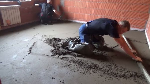 Делаем полусухую стяжку. Хитрости, особенности изготовления.