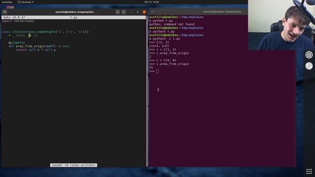 why __slots__ = () (namedtuples) (intermediate) anthony explains #123 смотреть онлайн