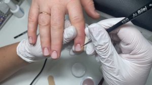 Укрепление коротких ногтей ГЕЛЕМ. Техника "бортик"