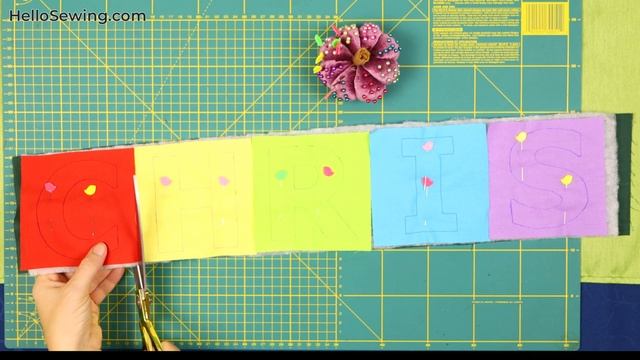 How to Make Fabric Letters with FREE Fabric Alphabet Letters Pattern смотреть онлайн