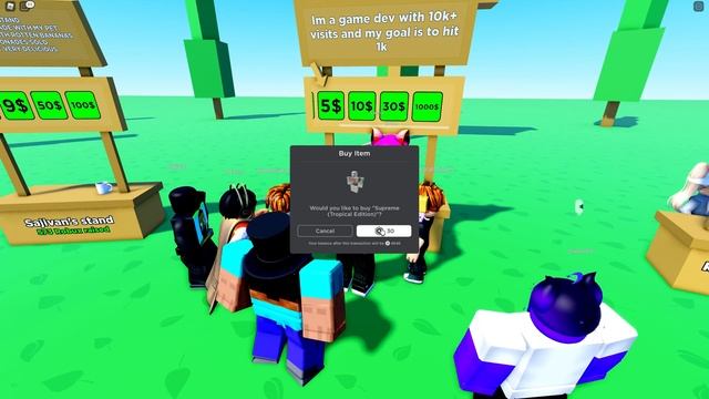 Roblox Voice Chat BUT I Donate To People смотреть онлайн