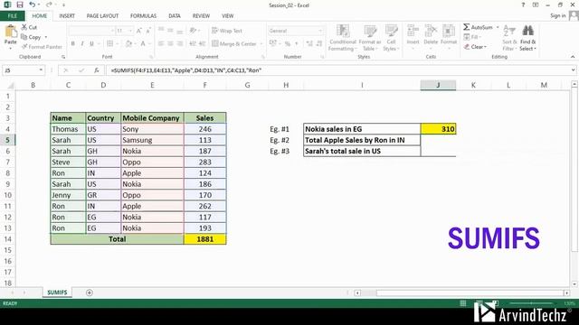 Sum and Count Functions in Excel | Sum, Sumif, Sumifs, Count, Countifs, Counta, Countblank, AutoSum смотреть онлайн