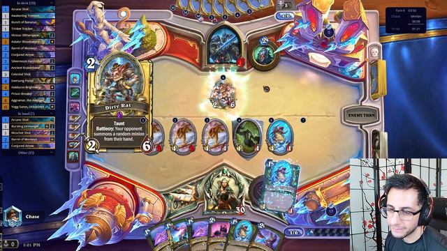 Hearthstone Standard Titans Arcane Hunter Deck смотреть онлайн