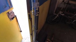 Самодельная печка-буржуйка для палатки. Ошибки, первый тест в гараже  1- е видео.