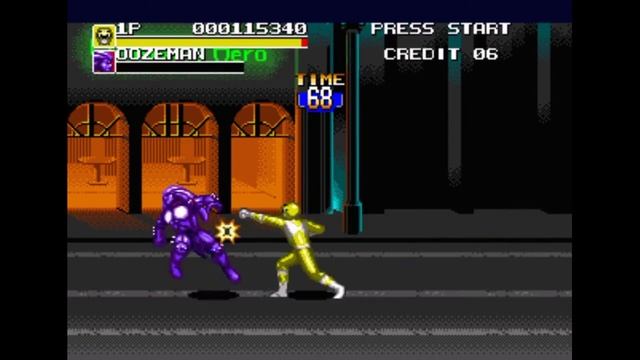 Sega Mega Drive 2 (Smd) 16-bit Mighty Morphin Power Rangers The Movie Stage 2