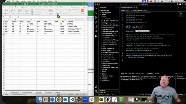 How to Automate Meraki Switch ACLs in Python and Excel смотреть онлайн