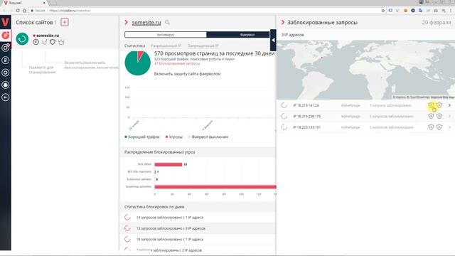 Как начать работать с фаерволом (WAF) - Видео урок Вирусдай 11