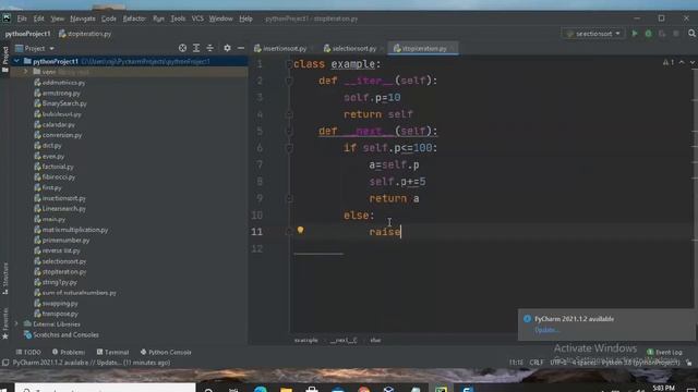 STOP ITERATION in python || Python tutorials in telugu смотреть онлайн
