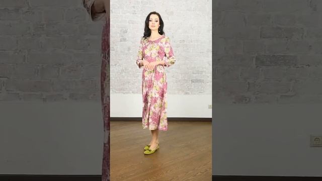 Летнее шелковое платье "Виноград" смотреть онлайн