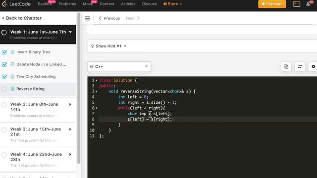 Reverse String | LeetCode 344 | C++, Java, Python смотреть онлайн