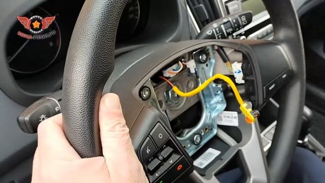 Как снять руль и подушку безопасности Hyundai Creta, Hyundai ix25 смотреть онлайн