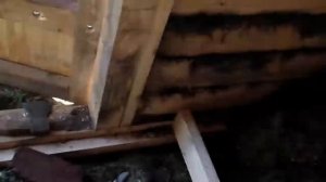 Деревянный пол на лагах; строительство гаража часть 5