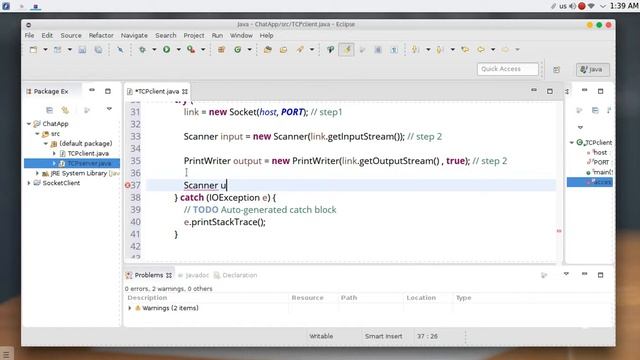 67 JAVA Networking Chat Server Client TCP смотреть онлайн