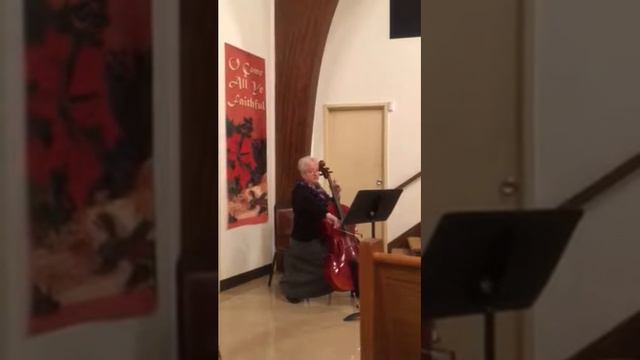 Diane Starr on cello at church 1/8/17 смотреть онлайн