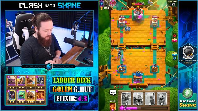 THIS IS TOO STRONG!! EASIEST GOLEM DECK WINS IN ONE PUSH ONLY!! смотреть онлайн