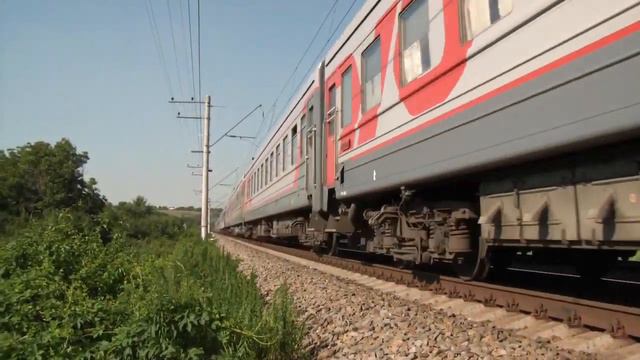 ЭП1М-595 с поездом №482 Москва — Новороссийск смотреть онлайн