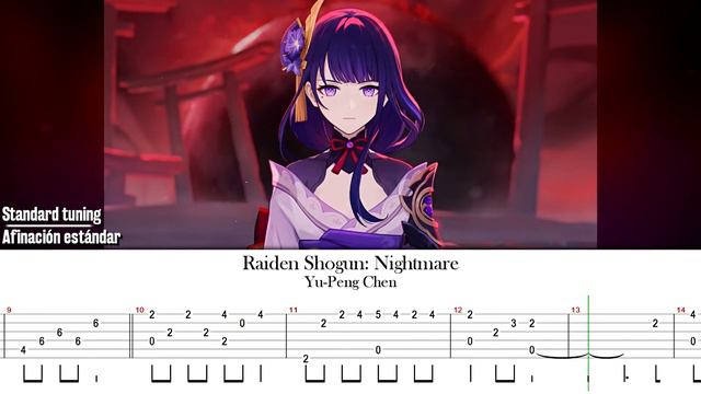How to Play: Nightmare (Raiden Shogun Character Teaser) | Genshin Impact [Fingerstyle Guitar Tab] смотреть онлайн