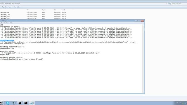 Using FFmpeg to merge Nvidia Shadowplay videos. смотреть онлайн