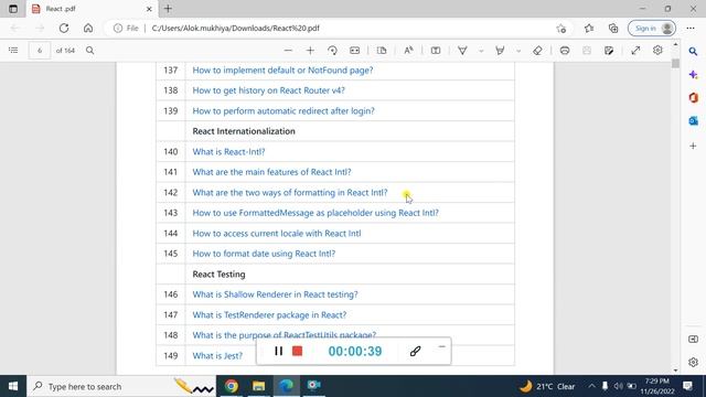 React JS interview Question and Answer || React Js Question for fresher and experience. смотреть онлайн