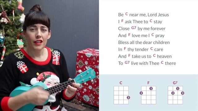 Away in a Manger — Easy Three-Chord Christmas Song for Beginning Ukulele смотреть онлайн
