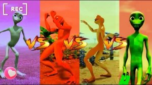 Funny Green Allien Dance VS Dame tu Cosita VS Patila, танцы минус