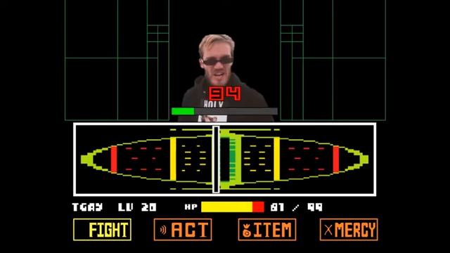 Pewdiepie vs T series fight in Undertale смотреть онлайн