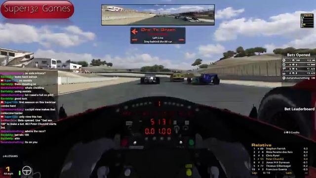 Super132b Drives Indycar at Laguna Seca (Part 1) смотреть онлайн