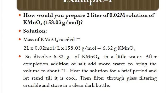 Potassium Permanganate (KMnO4) and its standardization with Sodium Oxalate & Hydrogen Peroxide смотреть онлайн