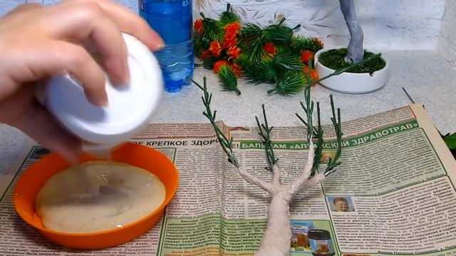 Мастер-Класс. Цветущее дерево из искусственных цветов. Самый простой способ. смотреть онлайн