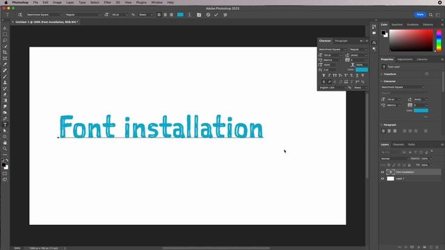 Photoshop Font Installation смотреть онлайн