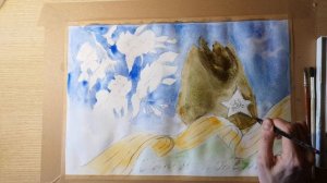 ЦДТ "Ново-Переделкино" Поздравительная открытка ко Дню Победы акварелью