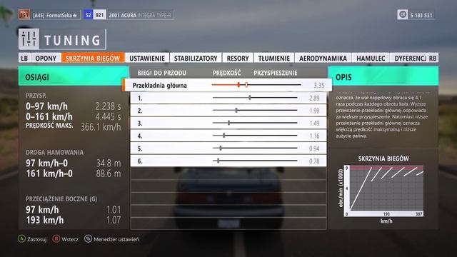 Forza Horizon 3 Tuning 2001 Acura Integra Type R смотреть онлайн