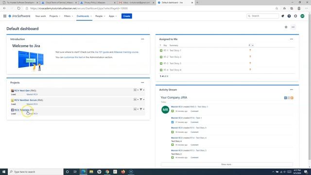 JIRA Cloud Tutorial #4 - Jira Homepage Basics and Introduction смотреть онлайн