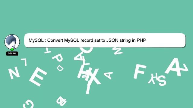 MySQL : Convert MySQL record set to JSON string in PHP смотреть онлайн