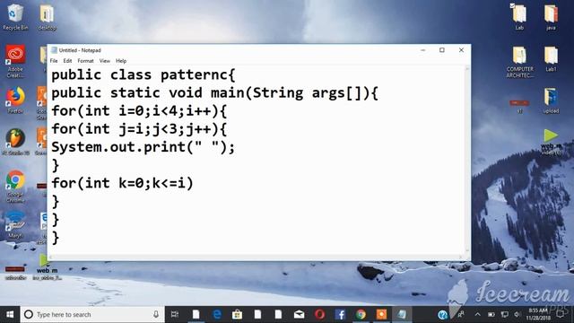 Java tutorial: Character pattern program I смотреть онлайн